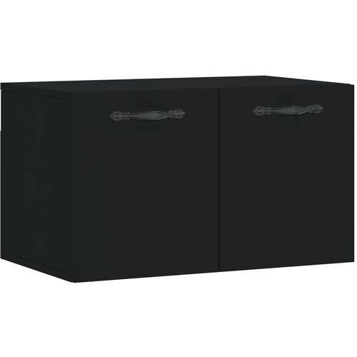 Maison Chic Stenska omarica - Zidna omarica črna 60x36,5x35 cm inženirski les iu433, (22062816) Slike