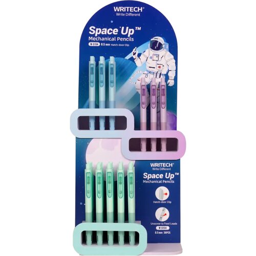 Writech Tehnični svinčnik Space up Pastel, 0,5 mm, celotno stojalo 38/1 Cene