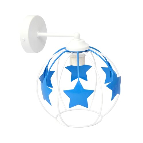  Dečija zidna lampa STARS 1xE27/15W/230V plava/bela Slike