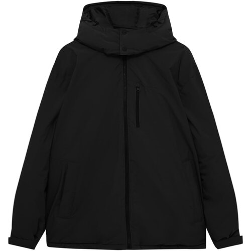 Pull&amp;amp;Bear Prehodna jakna črna Slike