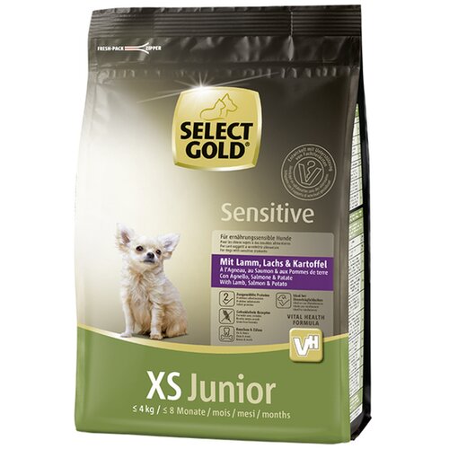 Select Gold Dog Sensitive XS Junior jagnjetina,losos&krompir 1 kg Cene