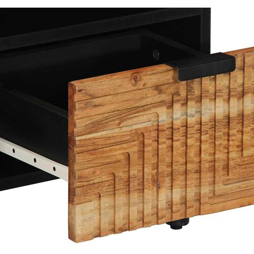  ormar s ladicama Smeđa 100 x 33,5 x 46 cm Čvrsto drvo manga Slike