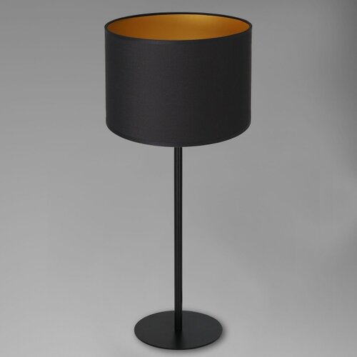  Stona lampa ARDEN 1xE27/60W/230V prečnik 25 cm crna/zlatna Slike