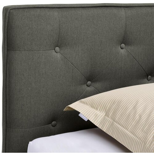 CARRYHOME Oblazinjena Postelja Padua, Temno Siva, 180x200 Slike