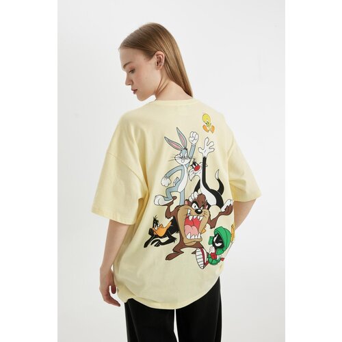 Defacto Cool Looney Tunes Oversize Fit Crew Neck Short Sleeve T-Shirt Cene