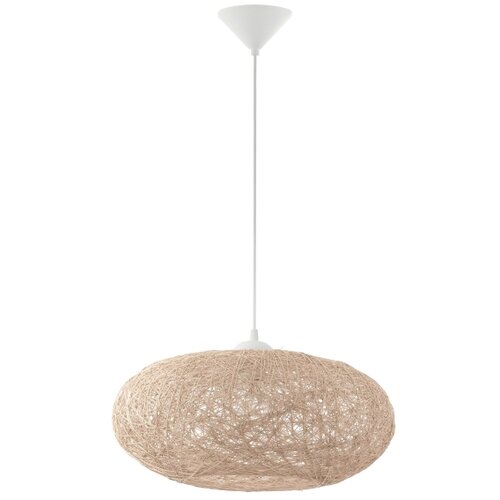 Eglo Campilo visilica/1 e27 1x60w, bijela plastika/bež tekstil Slike