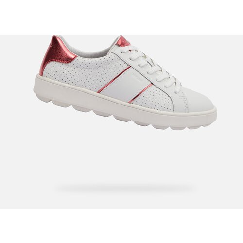 Geox White women's sneakers Spherica ECUB-1 - Women's Cene
