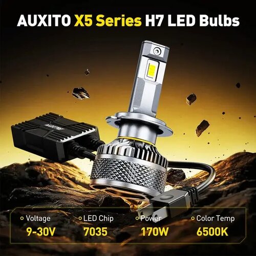Auxito H7 LED sijalice X5 6500K 32000lm 170W CANBUS IP68 DD-X5-H7 Slike