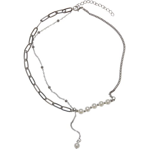 Urban Classics Accessoires Jupiter Pearl Various Chain Necklace silver Slike