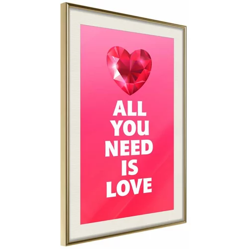  Poster - Ruby Heart 20x30