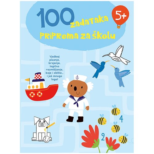 Lusio 100 zadataka, Priprema za &amp;scaron;kolu, 5+, Plava Slike