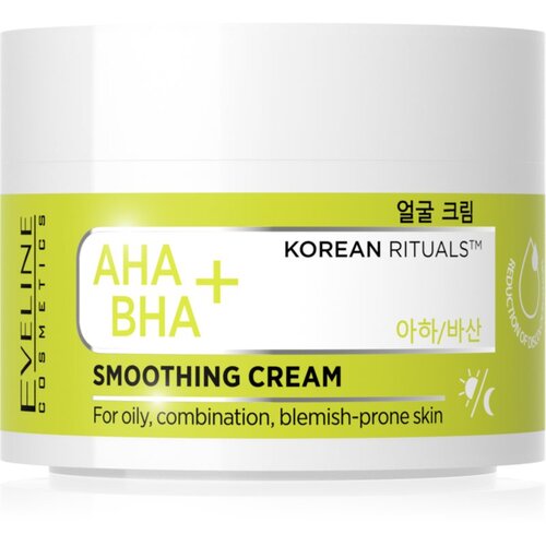 Eveline Cosmetics AHA + BHA Korean Rituals krema za hidrataciju i zaglađivanje lica 50 ml Slike