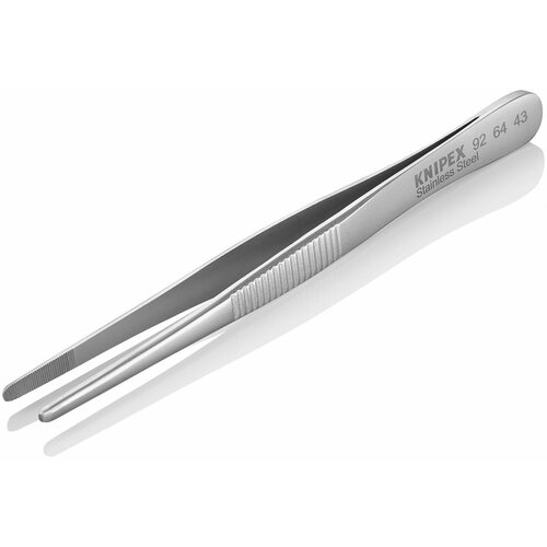 Knipex precizna pinceta tupi oblik izvedba &amp;scaron;iroka, okrugli vrhovi, ravni, povr&amp;scaron;i Slike