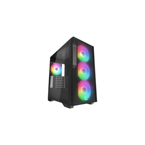  Kući&scaron;te gaming RAMPAGE CRAFT CRUISER V1 Mesh Tempered Glass Black 4*14cm RGB Fan Hub Controller TYPE-C E-ATX Big-T, 40412 Cijene