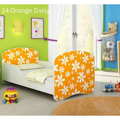  Otro&scaron;ka postelja ACMA z motivom 160x80 cm 24 Orange Daisy Cene