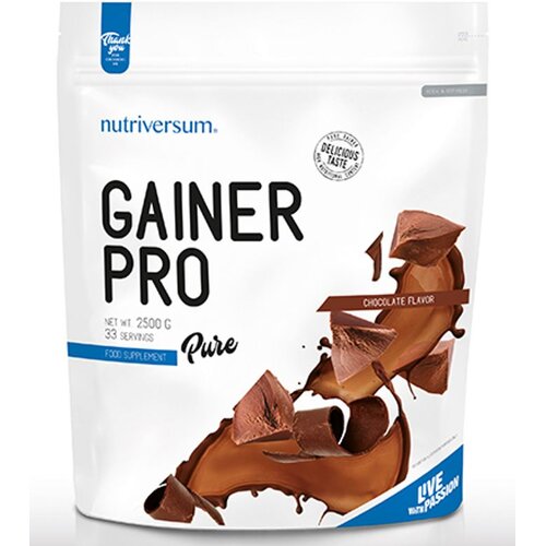 NUTRIVERSUM Gainer Pro Chocolate (sa kreatinom) - 2500 g Slike