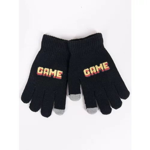 Yoclub Kids's Gloves RED-0108C-AA5E-003