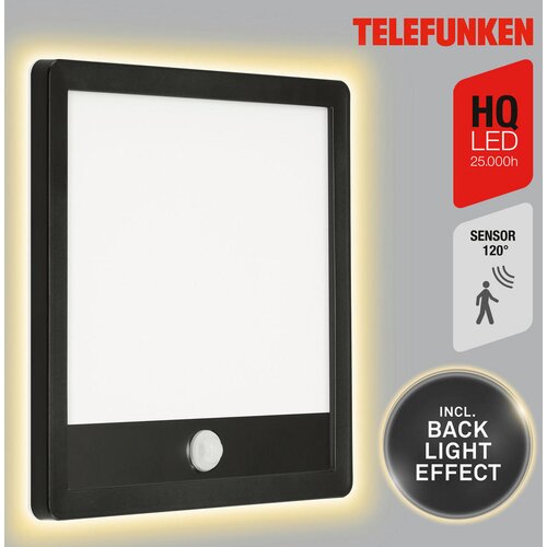 Lesnina XXXL Telefunken 313805TF-LED Spoljna svetiljka sa senzorom LED/15W/230V IP44 Slike