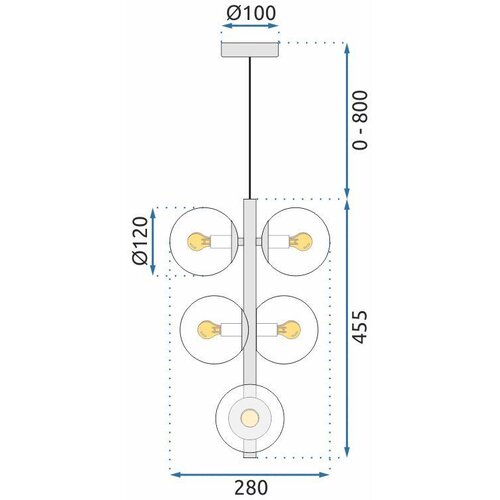 Toolight Svijetiljka APP1163-6CP Slike