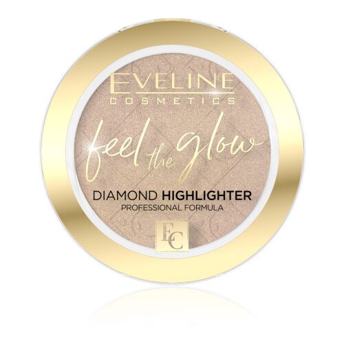 Eveline Cosmetics Feel The Glow Diamond osvetljevalec No 02 Beach Glow 4,2 gr, (21650549) Slike