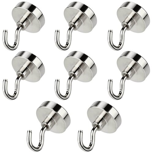 INF Paket 8 magnetnih kavljev Silver, (21247233) Cene
