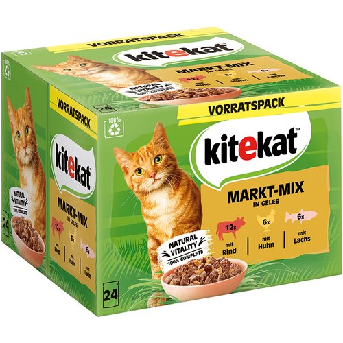 Kitekat vrećice 24 x 85 g - Mje&scaron;avina s tržnice u želeu Cijene