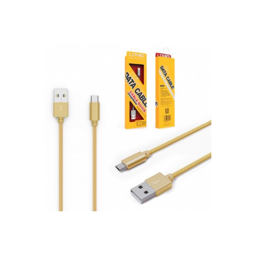 Ldnio usb kabal  LS08 micro 1000mm zlatni Cene