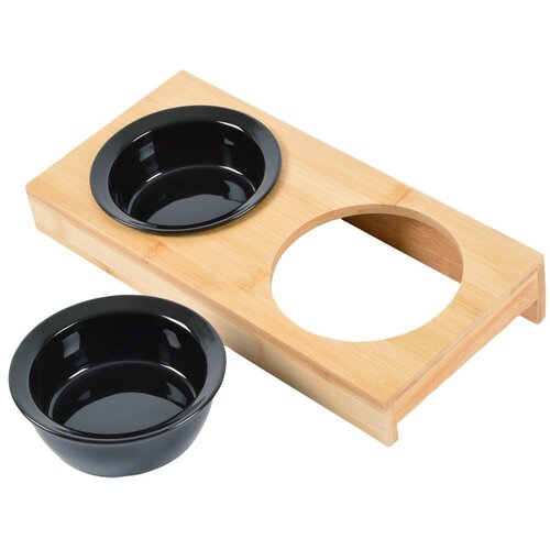 Love Story Bambusov komplet posod s podstavkom za pse &amp;oslash; 12 cm &amp;ndash; Slike
