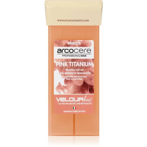 Arcocere Professional Wax Pink Titanium vosak za epilaciju roll-on zamjensko punjenje 100 ml