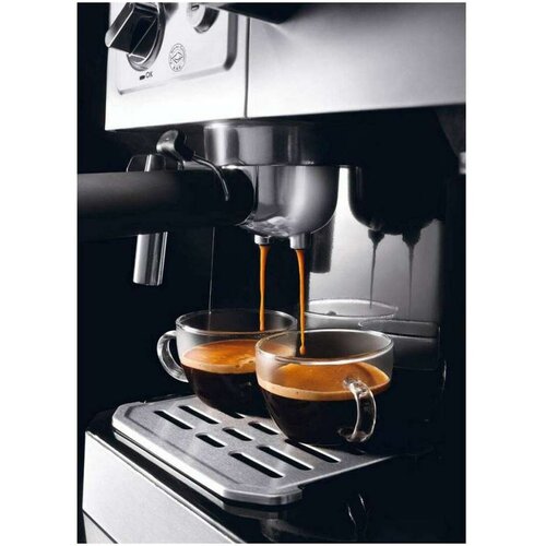 DeLonghi BCO421.1 Silber-Schwarz Kombimaschine Filter-Siebtr&amp;auml;ger Slike
