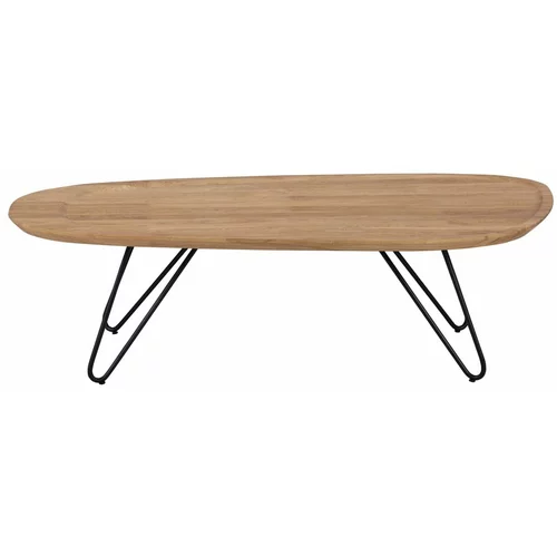 Windsor & Co Sofas Kavna mizica s ploščo iz hrastovega lesa Elipse, 130 x 68 cm