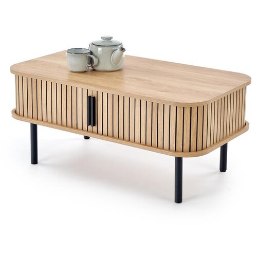  Sto za kafu CASA 90x50 cm braon/crna Slike