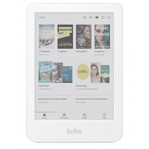 Kobo E-bralnik Clara Colour, 15,2 cm (6&amp;#039;&amp;#039;), 16 GB, WiFi, bel, (5000089459) Slike