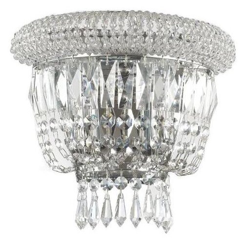 Ideal Lux kristalna zidna lampa dubai 2xE14/28W/230V, sjajni hrom Cene
