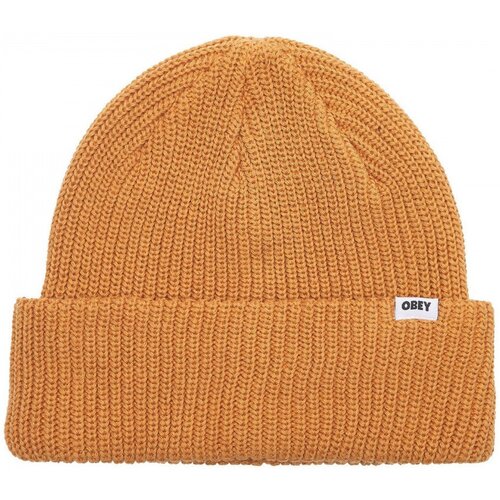Obey Bold organic beanie Smeđa Slike