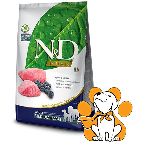 N&d Suva hrana za pse Prime Medium/Maxi Jagnjetina i Borovnica 2.5kg Cene