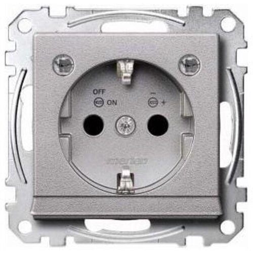 Merten SCHUKO vtičnica, aluminij, LED osvetlitev MEG2304-0460, (21225366) Cene