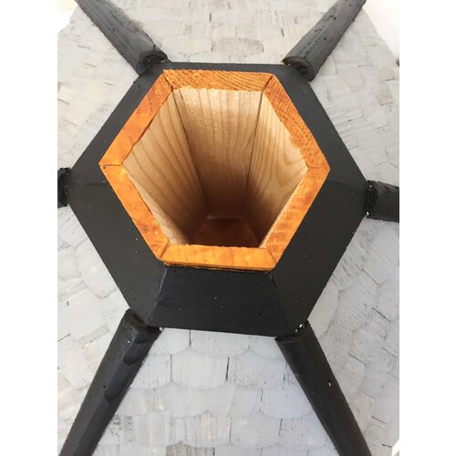  Drvena hranilica za ptice, sa posudom za hranu 40 x 45 x 35 cm Slike