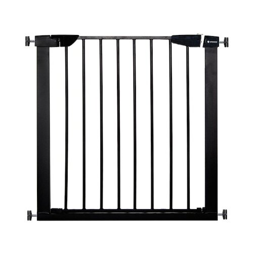 Springos Ograja za stopnice 75-82 cm, raztegljiva varnostna vrata, črne barve., (21635662) Slike
