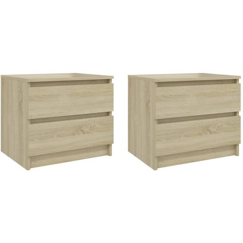 Maison Chic Dvo delni komplet Nočne omarice - Nočne mize sonoma hrast 50x39x43,5 cm iverna plošča, (21689832) Cene