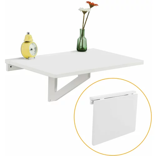 SoBuy stenska zložljiva miza bele barve v skandinavskem slogu, (20814882)