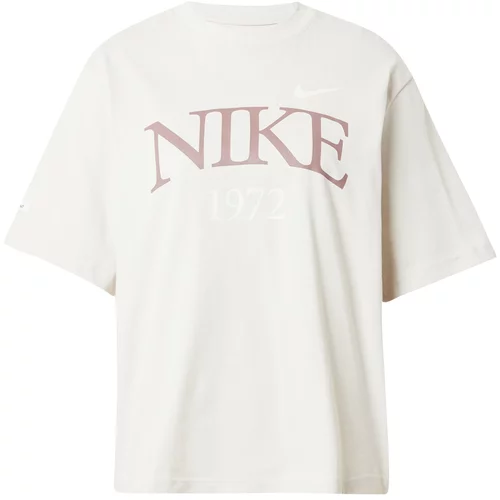 Nike Sportswear Majica prljavo roza / bijela