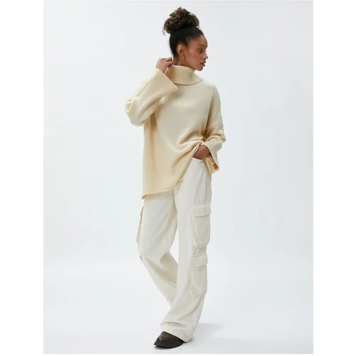 Koton Oversized Turtleneck Sweater Acrylic