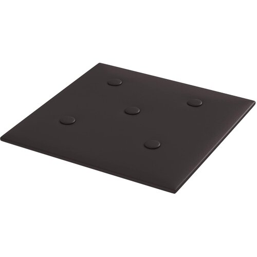  Zidna uzglavlja 12 pcs Crna 30 x 30 cm Lažna koža Slike
