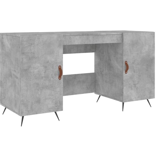 Maison Chic Pisalna miza - pisarni&amp;scaron;ka miza - Računalni&amp;scaron;ka miza betonsko siva 140x50x75 cm inženirski les, (21785288) Slike