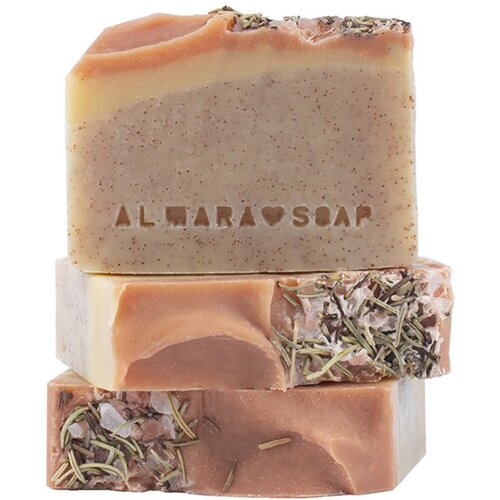 Almara Soap Natural Peeling Walnut naravno trdo milo s piling učinkom 90 g Slike