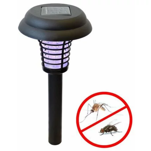 Solarna vrtna LED UV svetilka za odganjanje mrčesa 2v1 črna