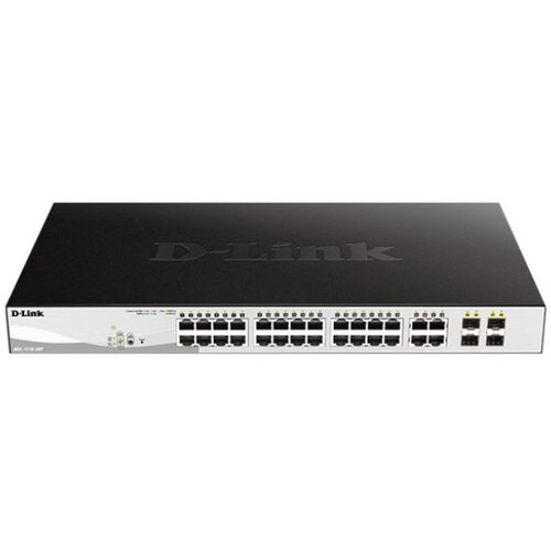 D-link Switch 24-Port Smart Managed 4xSFP DGS-1210-28P sivi Slike