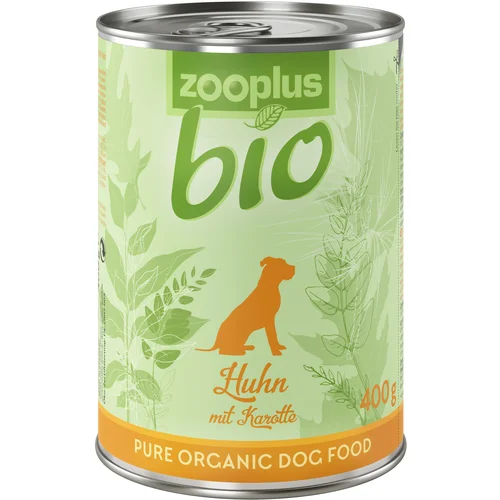 zooplus Ekonomično pakiranje: Bio 12 x 400 g - Piletina s mrkvom