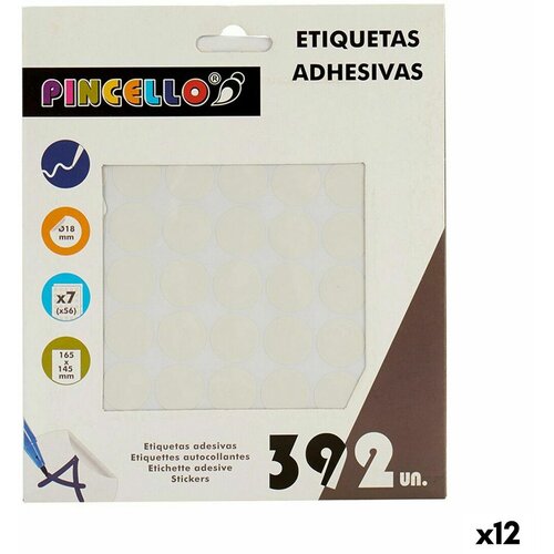  Samoljepljive naljepnice Pincello Bijela &amp;Oslash; 18 mm 17 x 4 x 19,5 cm (12 kom.) Slike